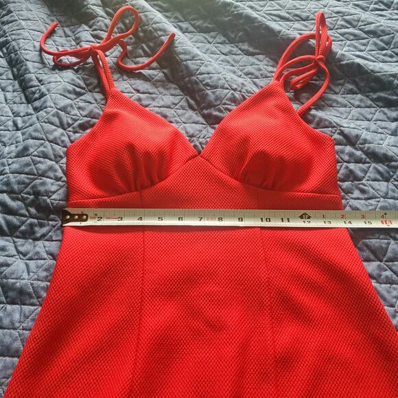 Speechless Size S Piqué Mini Dress in Cherry Red Y2K Club Party - Picture 7 of 8